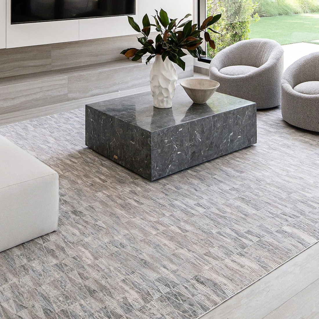 Savanna Sky 150 x 100 cm Carpet Knot Home Designer Rug for Bedroom Living Dining Room Office Soft Non-slip Area Textile Decor
