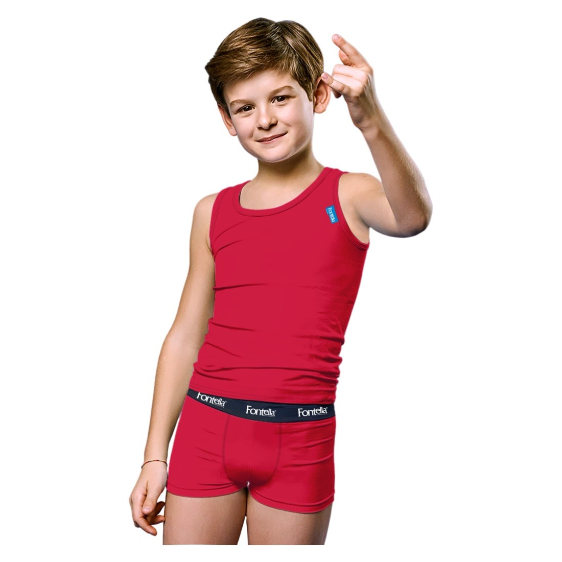 Fontella Cotton Underwear Set for Boy 800604 Red 4 Years