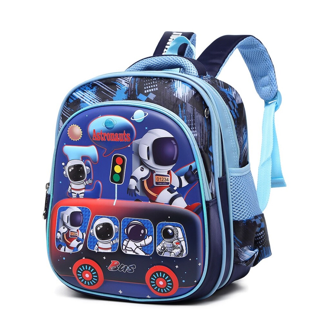Baby Backpack 3Pcs Combo For Baby Boys With Adjustable Strap For School 12 Inch