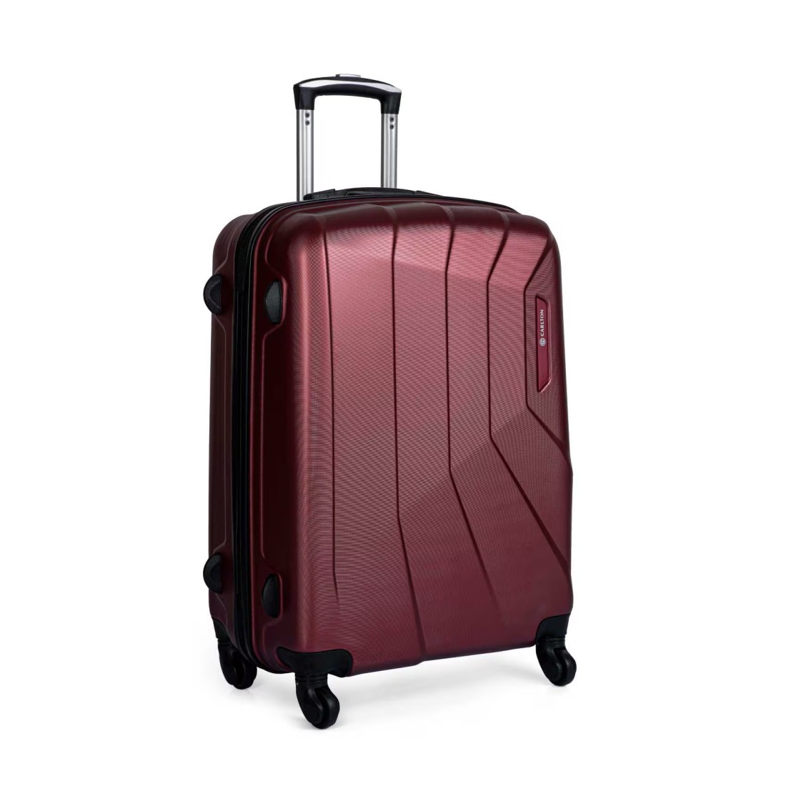 Carlton Padington 4 Wheel Hard Casing Medium Luggage Trolley 68cm Red