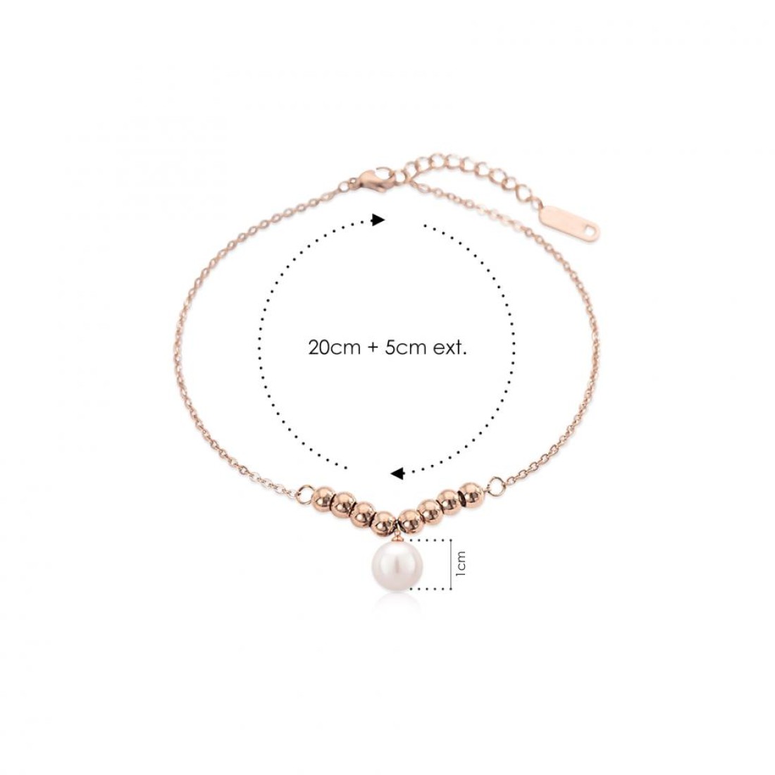 Aiwanto Simple Anklet for Women's Beautiful Ankle Chain