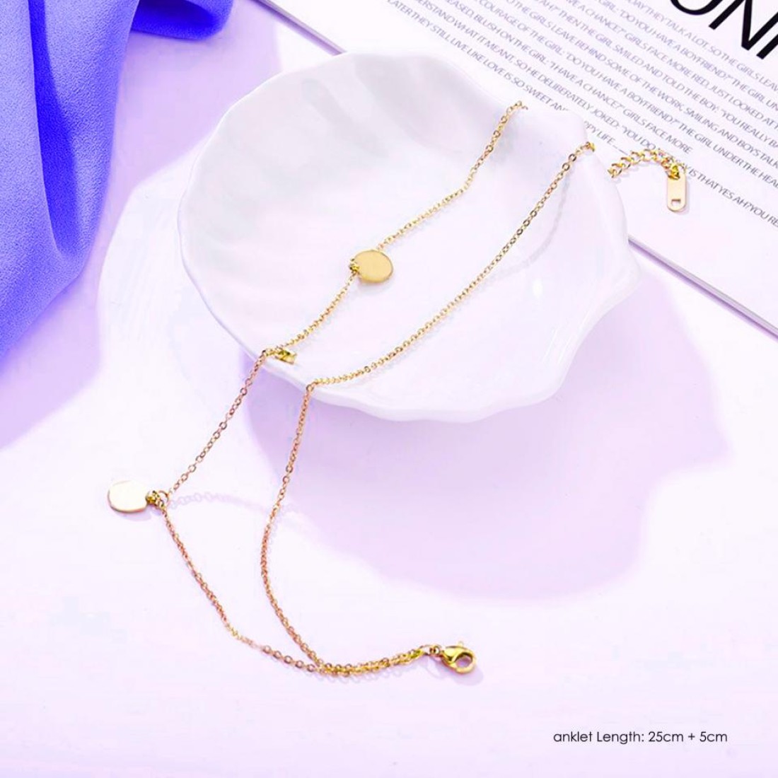 Aiwanto Simple Anklet for Women's Ankle chain Fashion Anklets