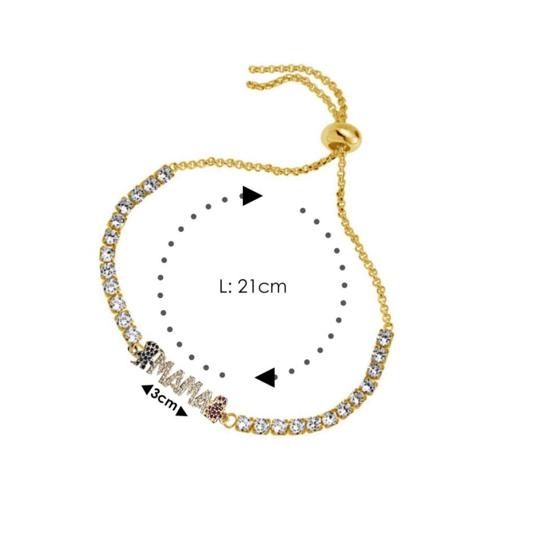 Aiwanto Bracelet Mother's Day Gift Bracelet Hand Chain Gift for Mother