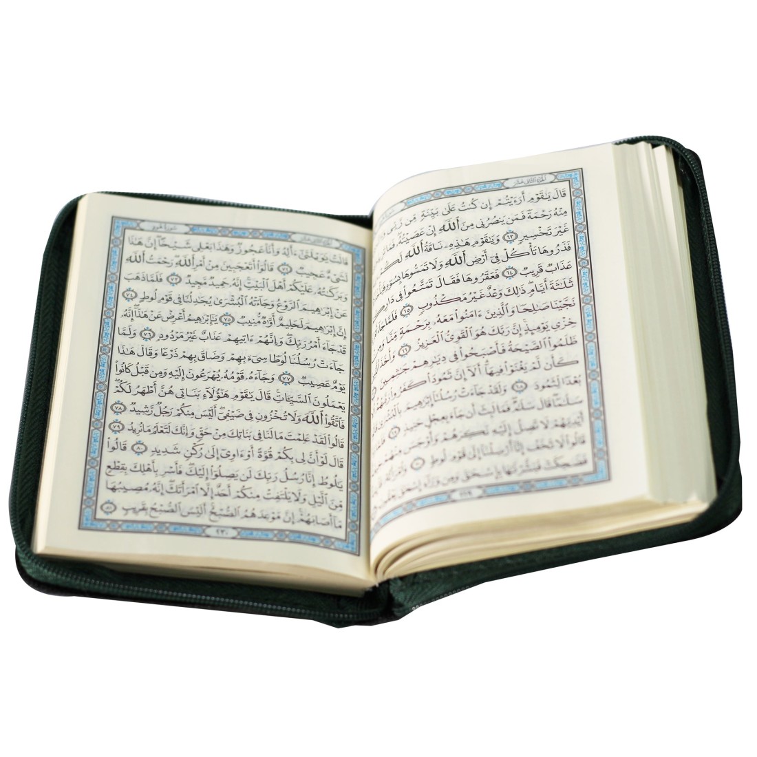 القرآن الكريم (المصحف الشريف – ختمة) مع سحاب 12 × 8 سم
