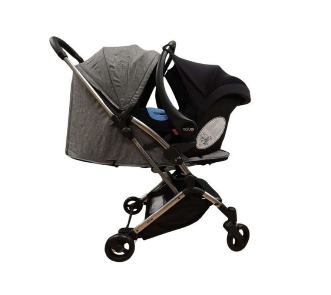 Youbi Toddler German Travel System with New Born Attachment - Grey