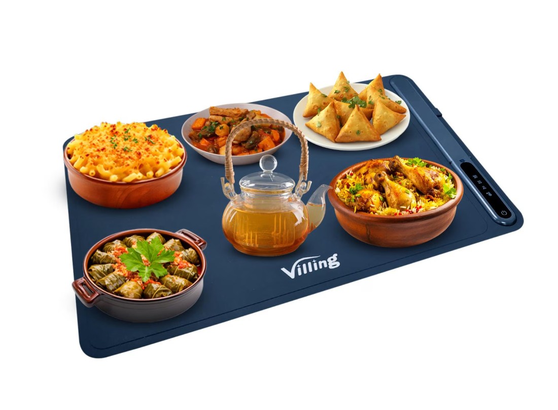 VILLING FOLDABLE FOOD WARMING TRAY - BLUE COLOUR