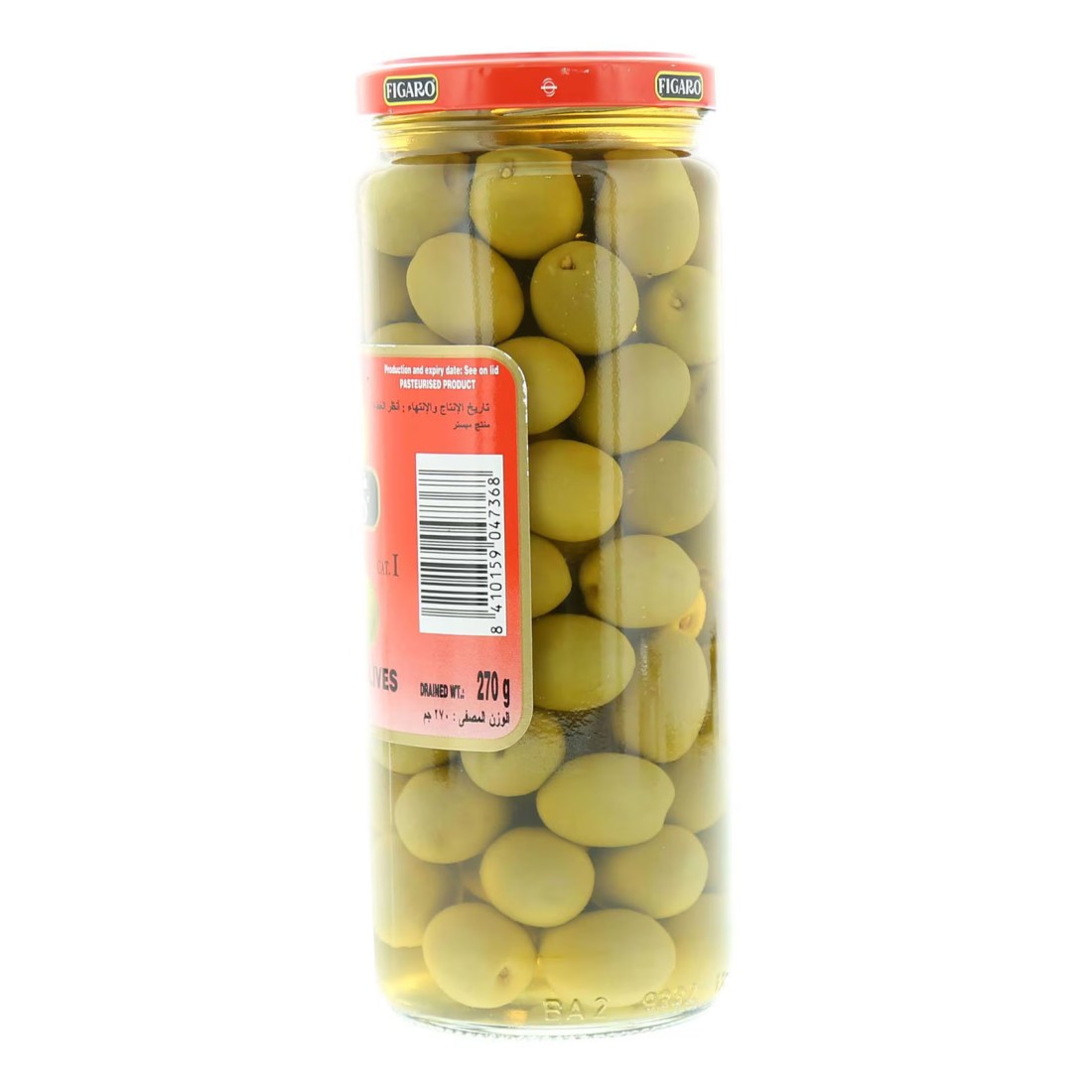 Figaro Plain Green Olives, 450g