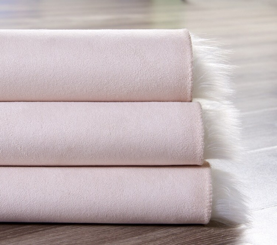 Super Soft Rabbit Fur Round Living Room Carpet With Anti Slip Bottom (Size 80CM)