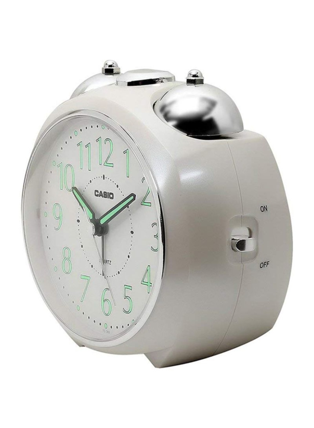 Casio - Classic Alarm Clock TQ-369-7DF Silver/White 116x130x90centimeter