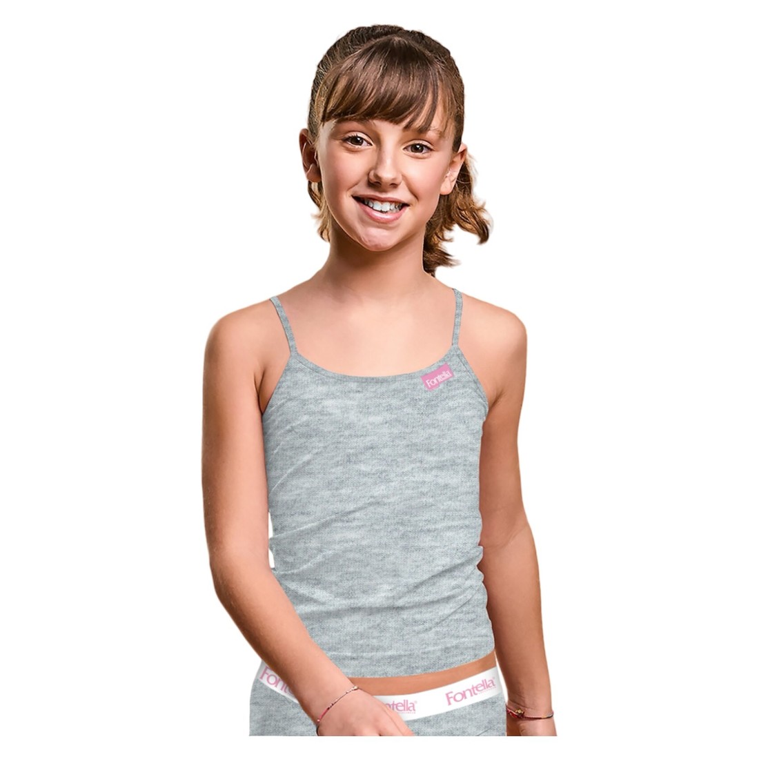 Fontella Cotton Underwear Set for Girl 901012 Ash Grey 12 Years