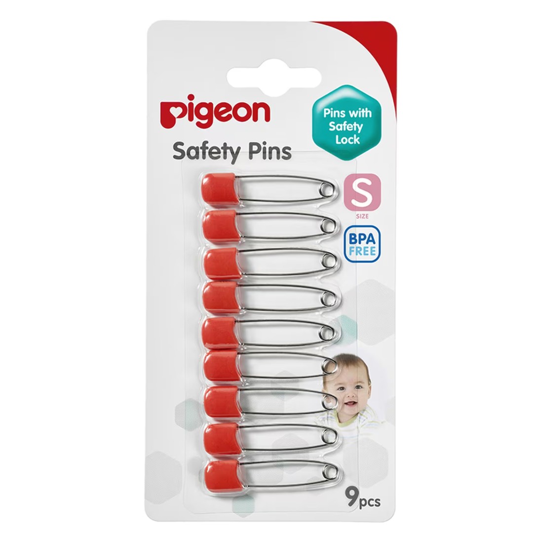 Pigeon Safety Pins K882 Small 9 PCS