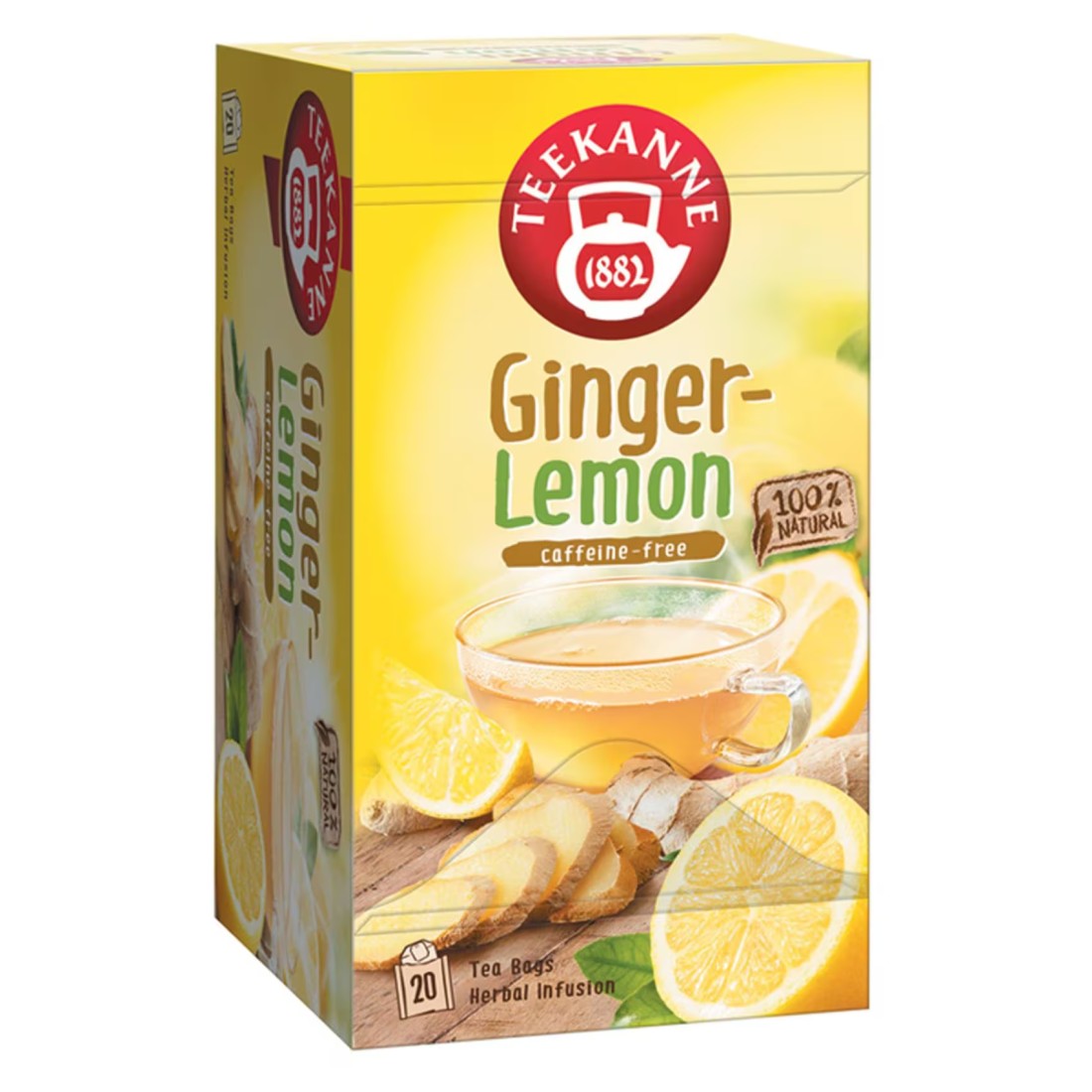 Teekanne Aromatic and Spicy Ginger Lemon Tea Bags, 35g
