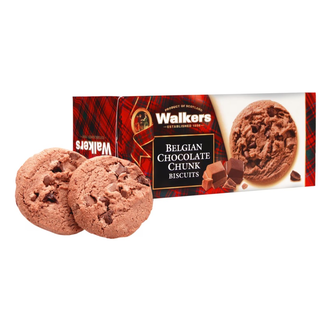 Walker&#39;s Belgian Chocolate Chunk Biscuits, 150g