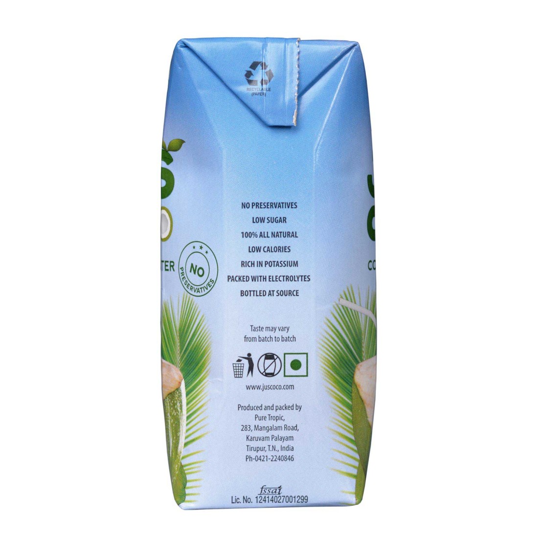 Juscoco Coconut Water 330ml