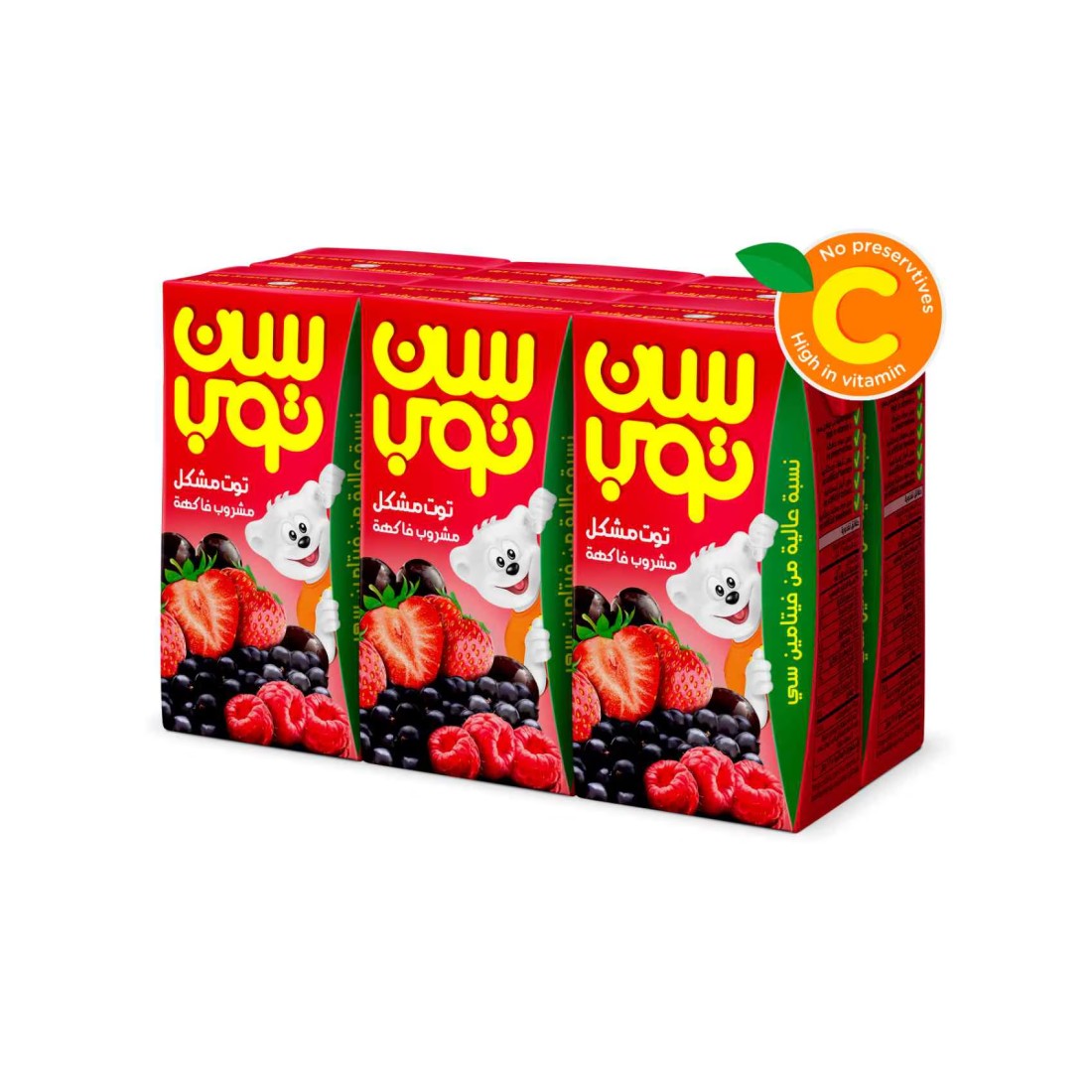 صن توب عصير خليط التوت 125 ملل - حزمة من 6