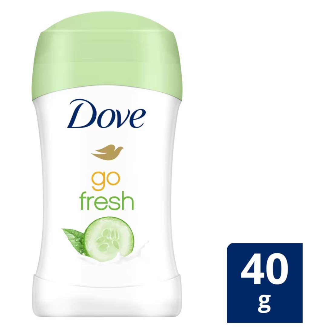 Dove Go Fresh Women&#39;S Antiperspirant Deodorant Stick With 48Hr Protection Cucumber &amp; Green Tea Alcohol Free Antiperspirant With &frac14; Moisturising Cream 40g