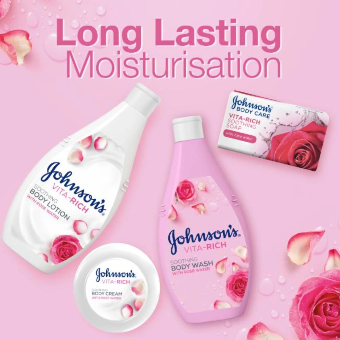 Johnson&#39;s Vita-Rich Soothing Body Lotion with Rose Water 400ml