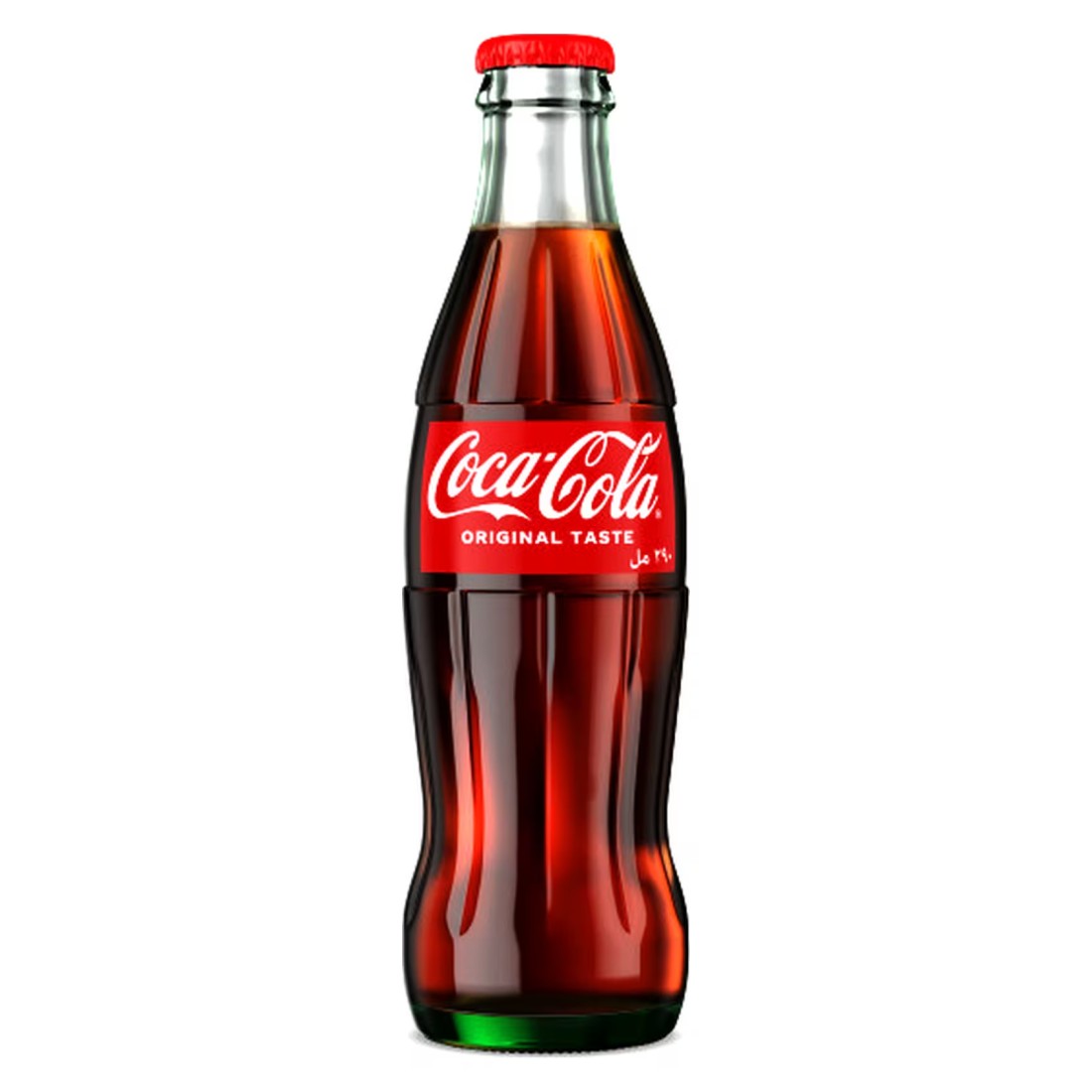 Coca-Cola Original Taste Carbonated Soft Drink Glass Bottle 290ml