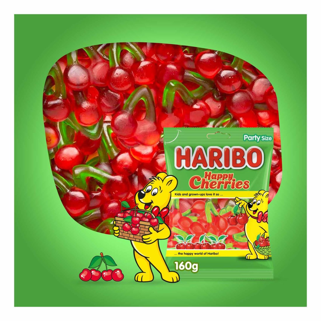 Haribo Happy Cherries Candy, 80g