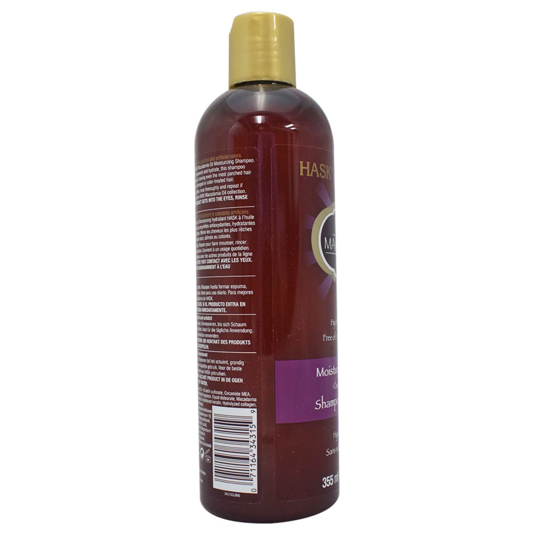 Hask Macadamia Oil Moisturizing Shampoo Red 355ml