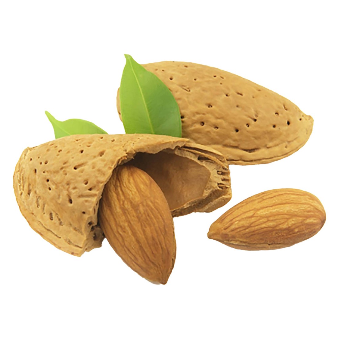 اللوز الطازج بالقشر