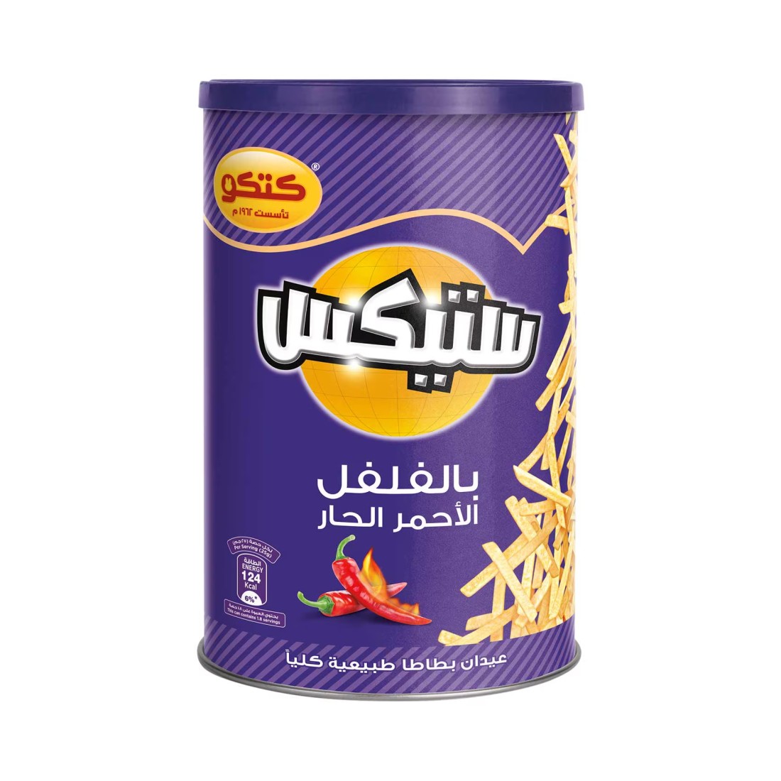 Kitco Stix Red Hot Chilli Potato Sticks, 45g