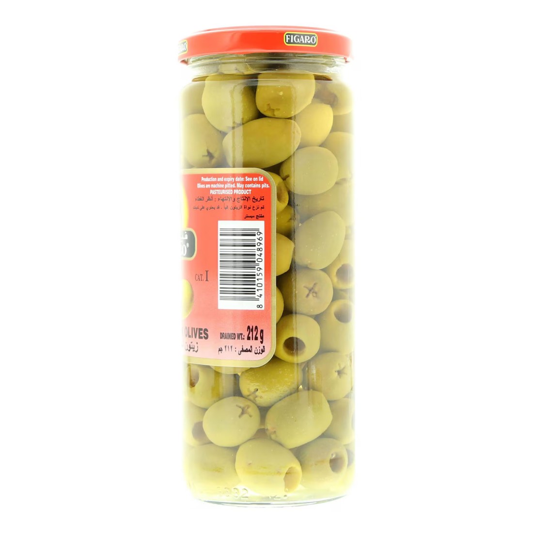 Figaro Pitted Green Olives, 450g