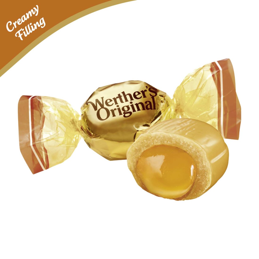 Storck Werther&#39;s Original Creamy Caramel Filled Candies, 125g