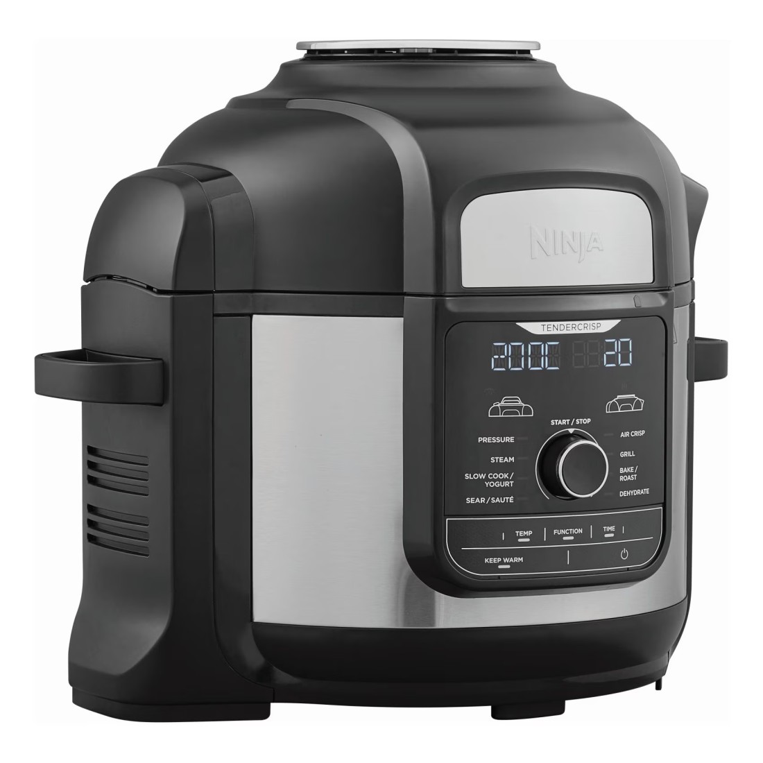 Ninja Foodi Max 9-In-1 SmartLid Multi-Cooker OP500ME Black And Silver 7.5L