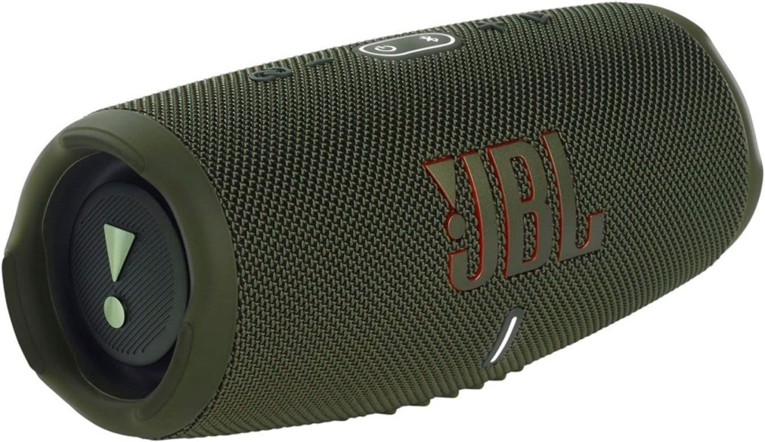 JBL Charge 5 Portable Bluetooth Speaker, Splash Proof, Green