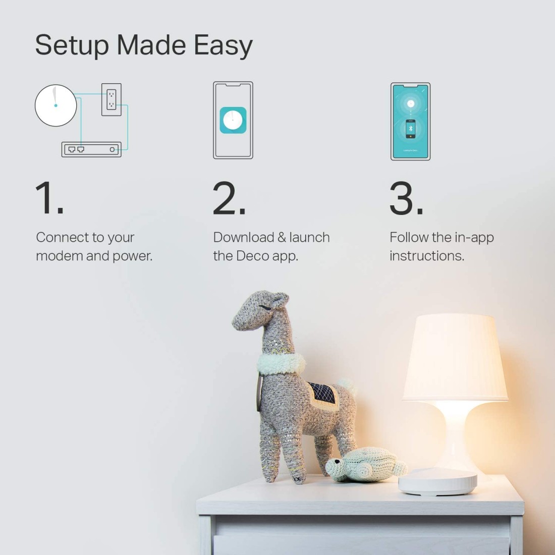 TP-Link Deco Mesh WiFi System(Deco M5) -Up To 5, 500 Sq. Ft. Whole Home Coverage And 100+ Devices, WiFi Router/Extender Replacement, Anitivirus, 3-Pack