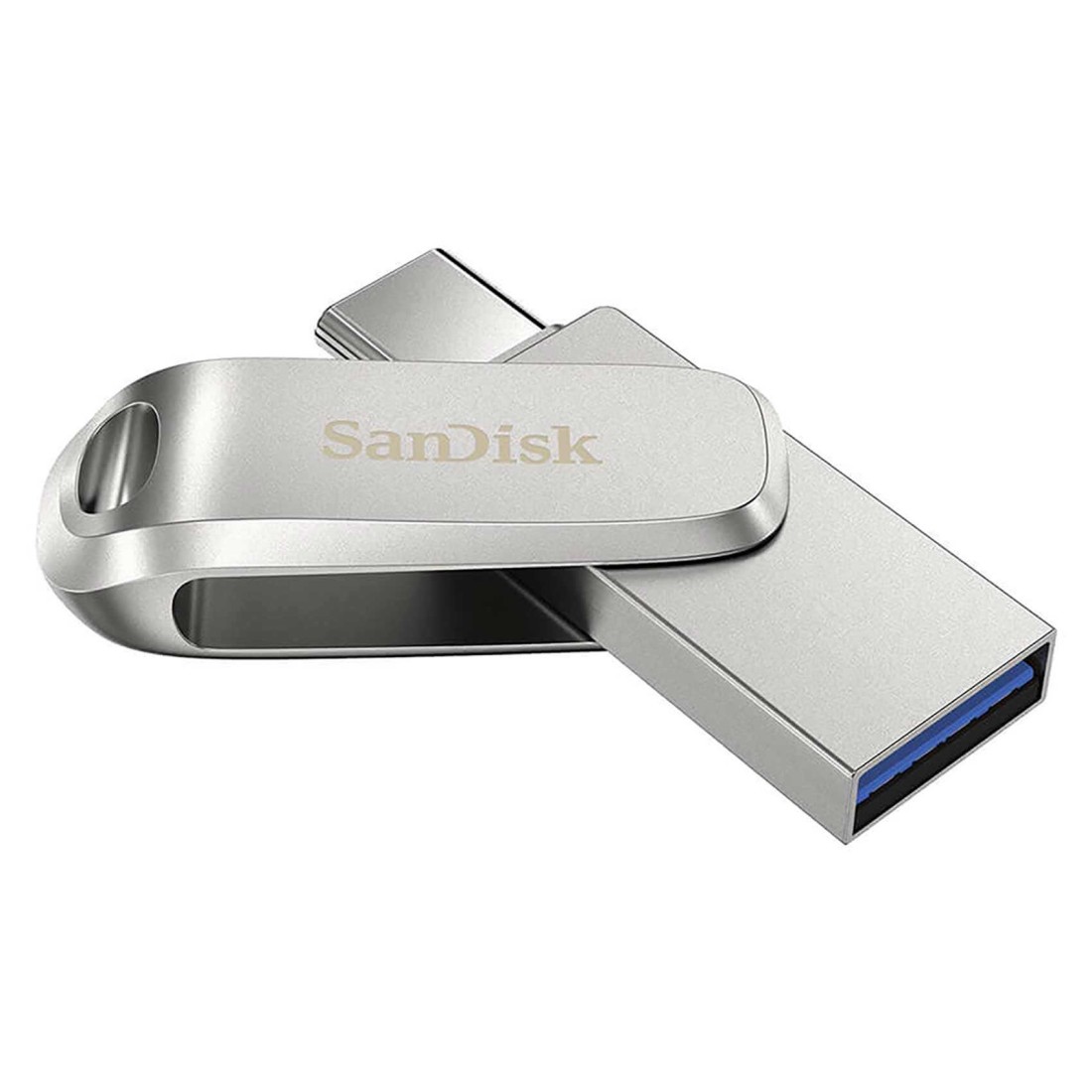 سانديسك فلاش ألترا لوكس مزدوجة بواجهة USB نوع -C بسعة 1 تيرابايت - فضي