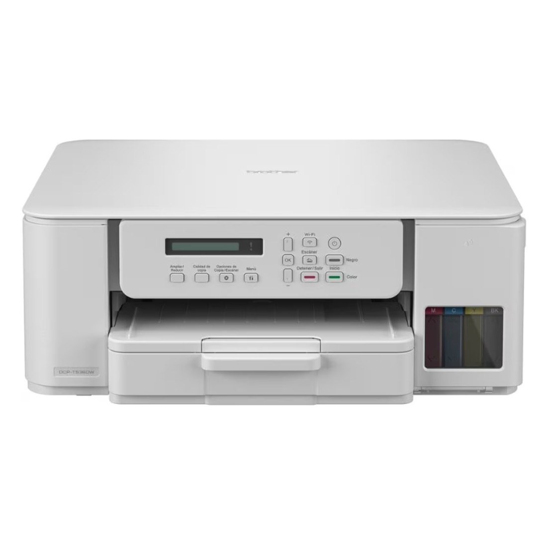 براذر طابعة 3 في 1 مزودة بخزان حبر واي فاي DCP-T536W أبيض