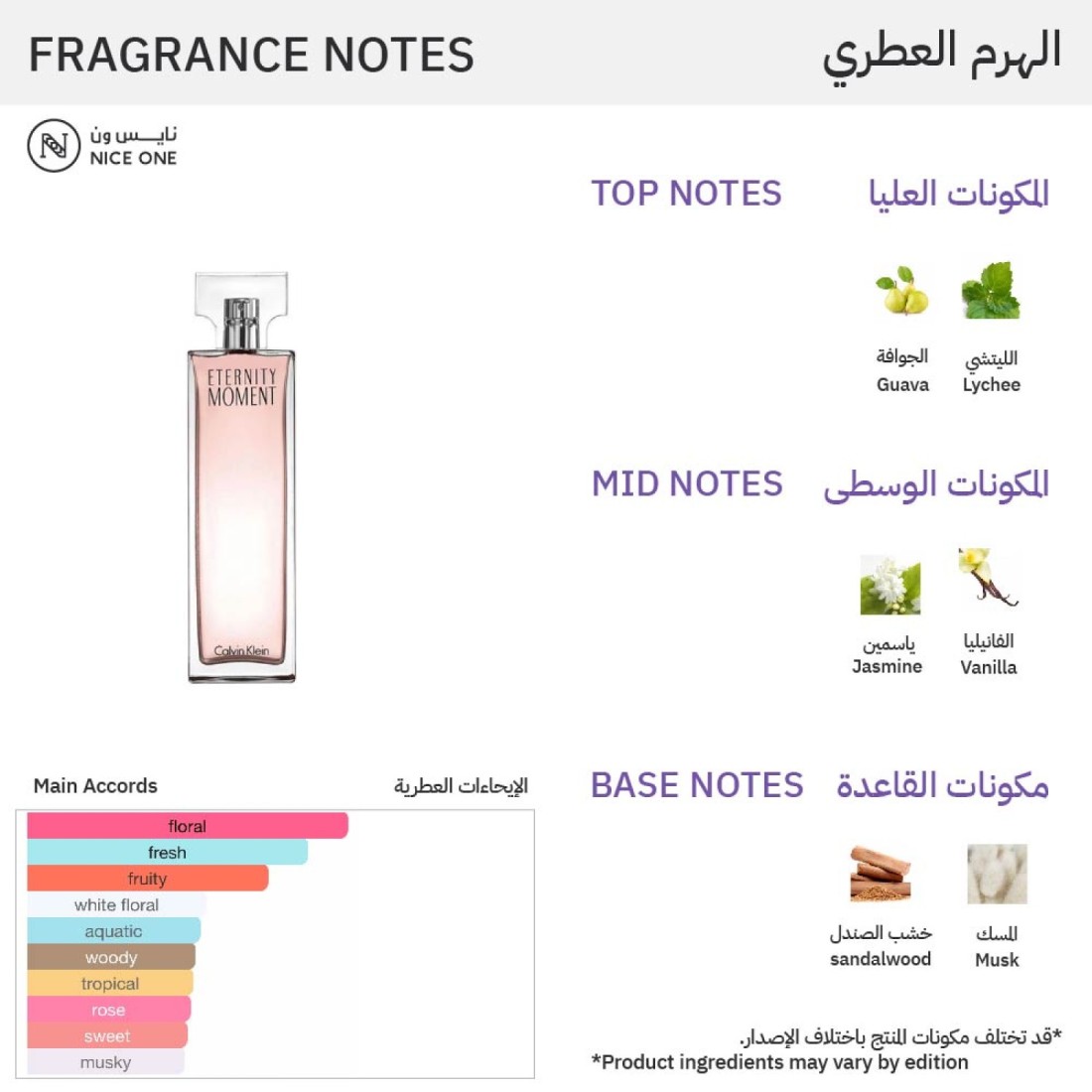 كالفن كلاين عطر اترنتي مومنت للنساء - او دي بارفيوم - 100مل