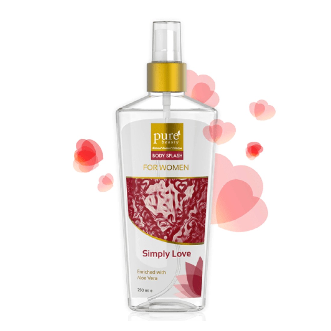 Pure Beauty Body Splash Simply Love For Women - 250ml