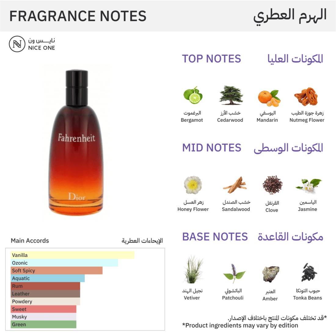 Dior Fahrenheit For Men - Eau de Toilette