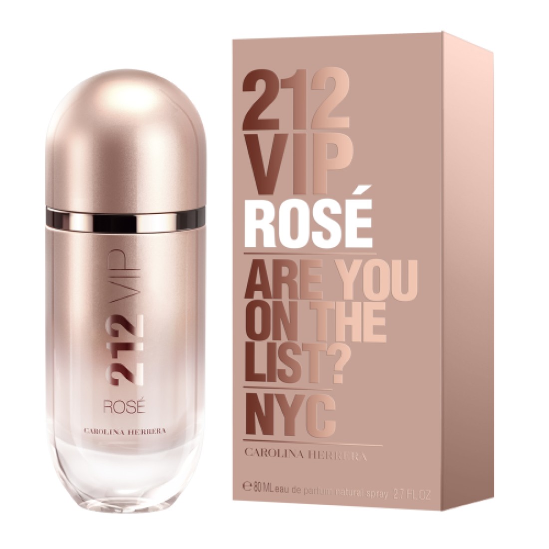 Carolina Herrera 212 VIP Rose For Women - Eau de Parfum - 80ml