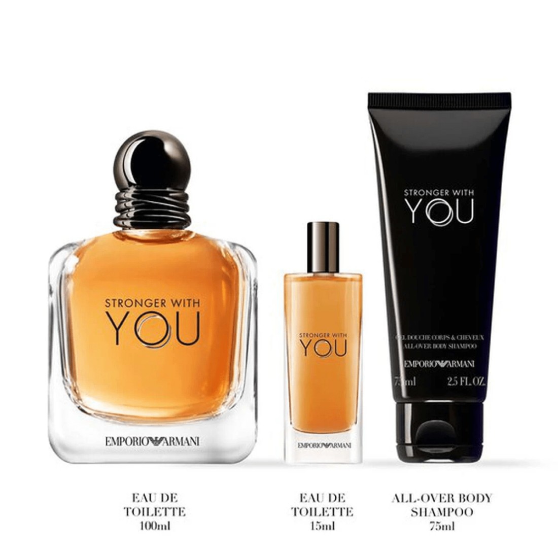 Emporio Armani Stronger With You Set - Eau de Toilette - 3 Pieces