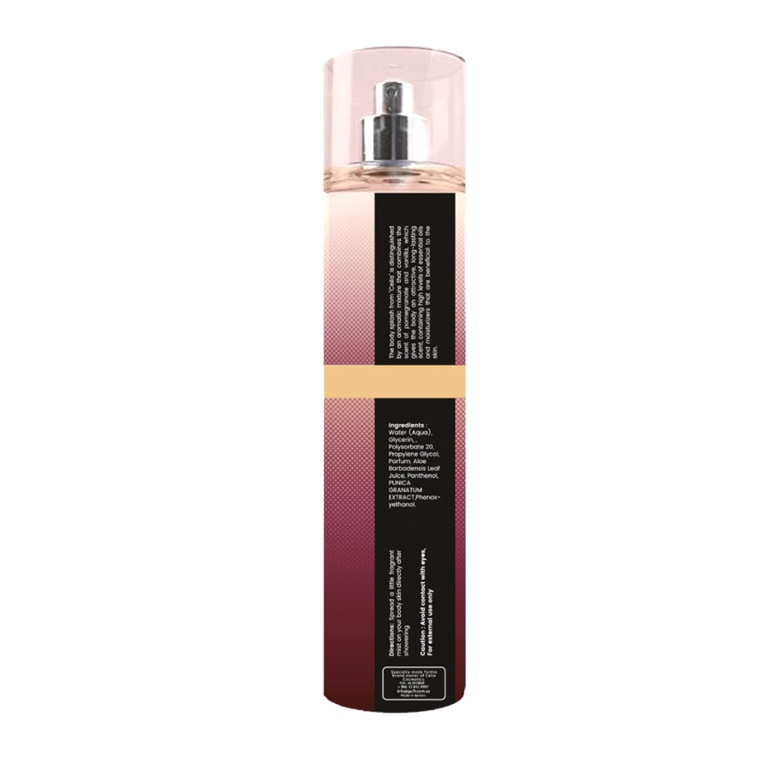 Celia Body Mist Spray With Pomegranate & Vanilla - 250ml