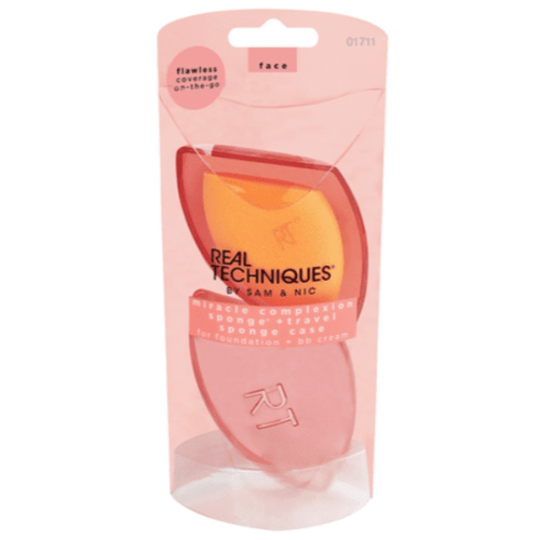 Real Techniques Miracle Complexion Sponge + Travel Case - 2 Pieces