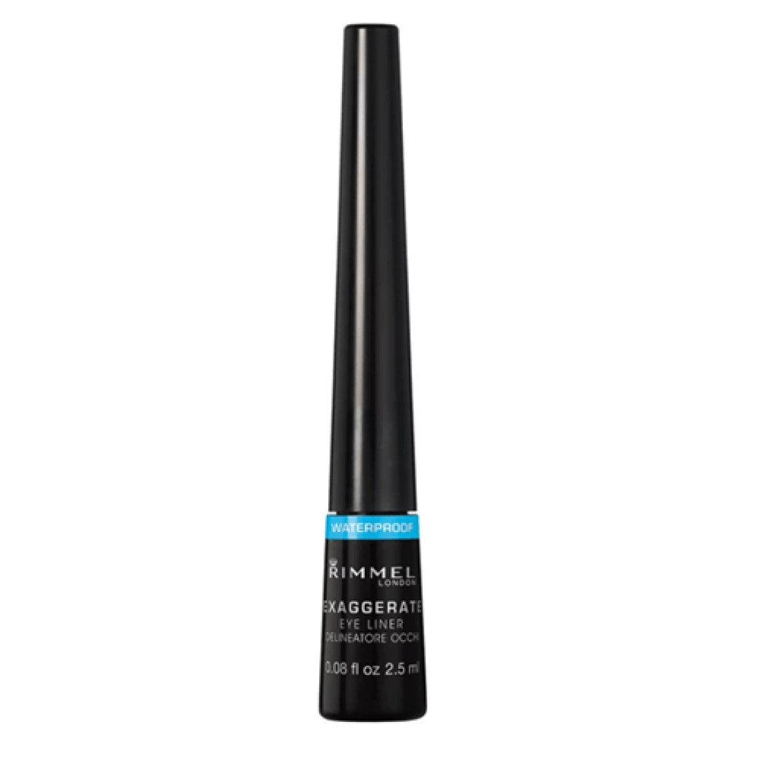 Rimmel London Exaggerate Waterproof Liquid Eye Liner - Black