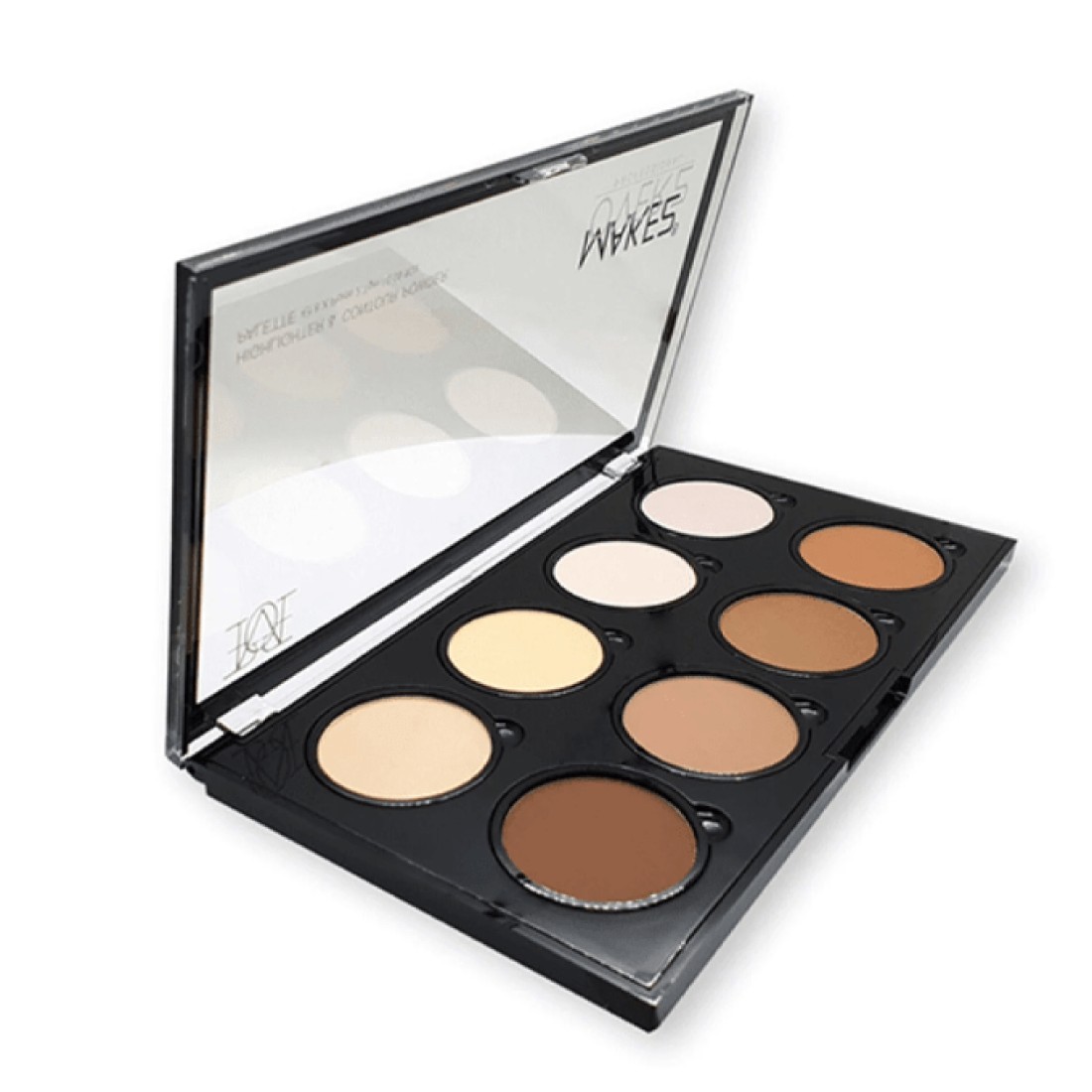 Make Over 22 Highlighter & Contour Powder Palette - Light
