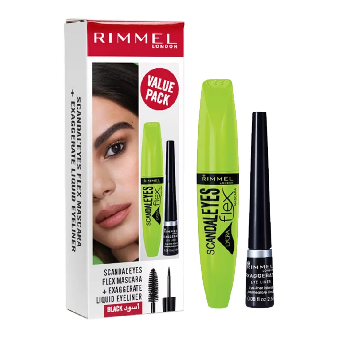 Rimmel London Scandal Eyes Flex Mascara & Exaggerate Liquid Eyeliner Pack