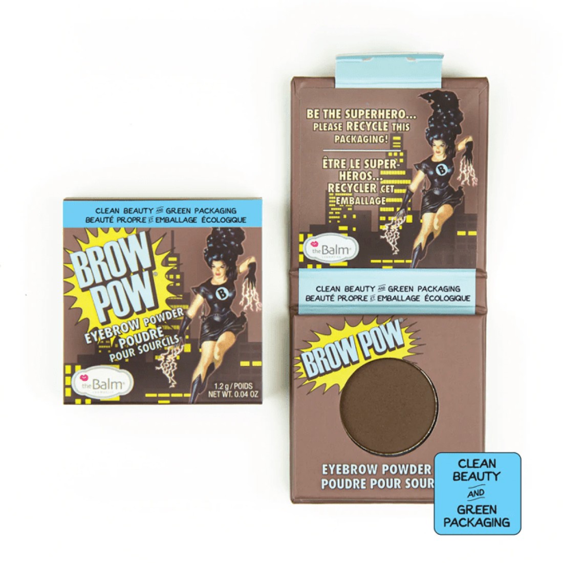 theBalm Brow Pow Eyebrow Powder - Dark Brown - 1.2g