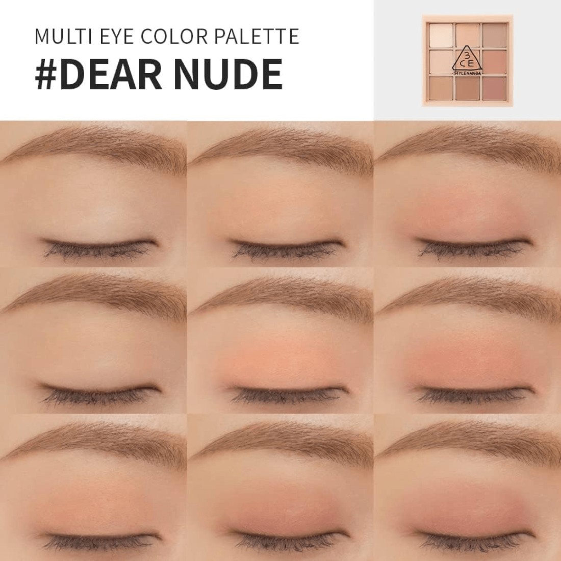 3CE Multi Eye Color Palette - Dear Nude