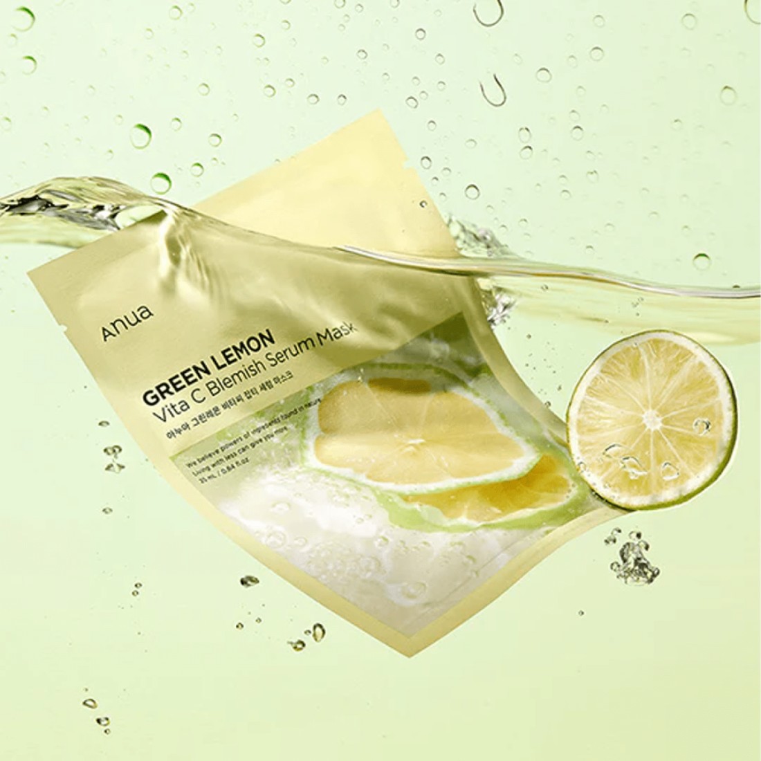 Anua Green Lemon Vitamin C Blemish Serum Mask -1 pc