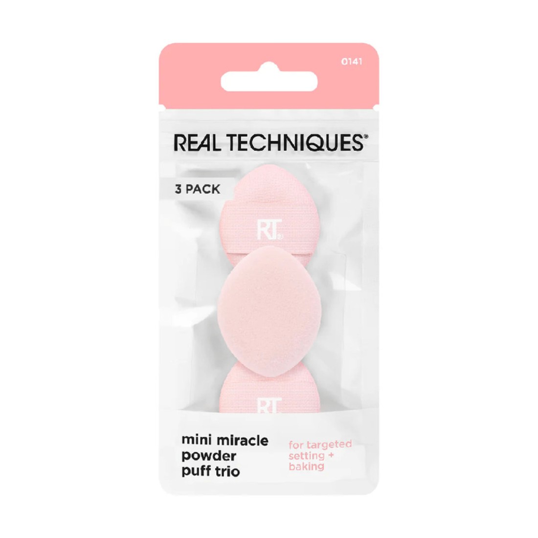 Real Techniques Mini Miracle Powder Puff Trio - 3 Pieces