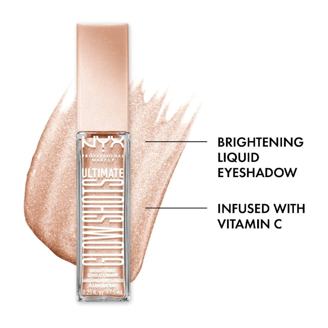 NYX Liquid Eyeshadow Ultimate Glow Shots - 05 Highkey Lychee