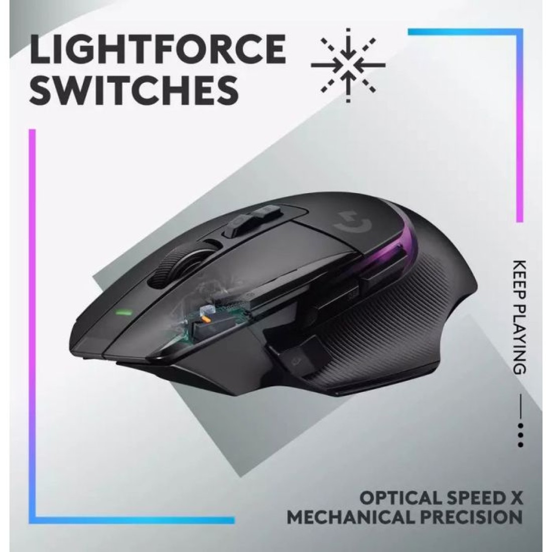 Logitech G502 X Plus Wireless Gaming Mouse - Black