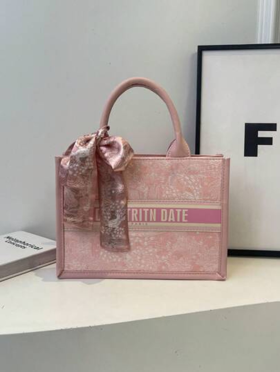 Casual Style Letter Print Large Capacity Top Handle Tote Handbag Nursing Bag Weekend Bag Everyday Bag Etc Perfect For Daily Use Suitable For Traveling Work Or Shopping University College Classroom Com